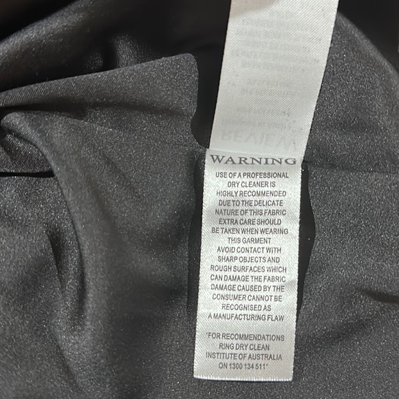 Review size 12 jacquard black, navy and fuchsia evening dress - Picture 10 of 10